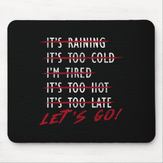 BodyBuilder Funny No Excuses Låt oss Go Gym Humor  Musmatta