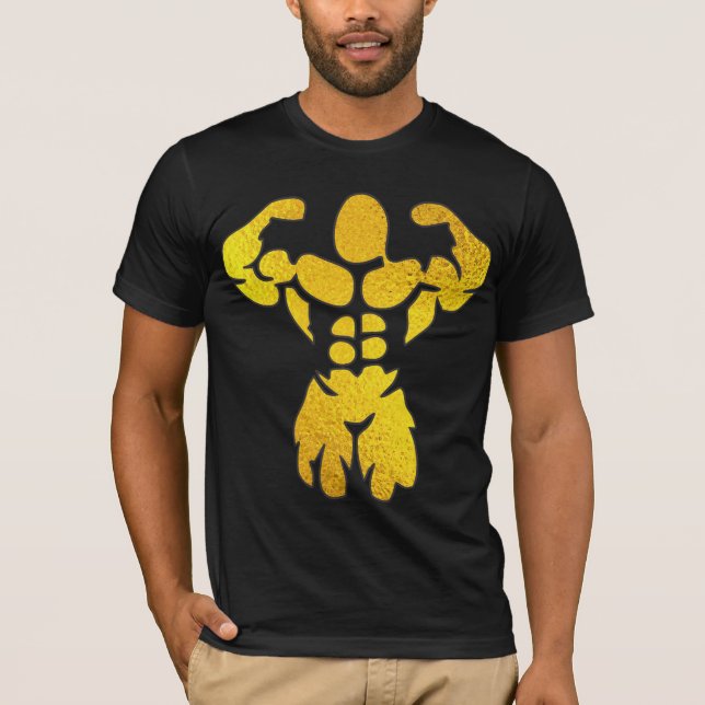 BodyBuilder Golden Foil T Shirt (Framsida)