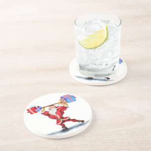 BodyBuilder Jultomten med julklappar - Roligt Underlägg