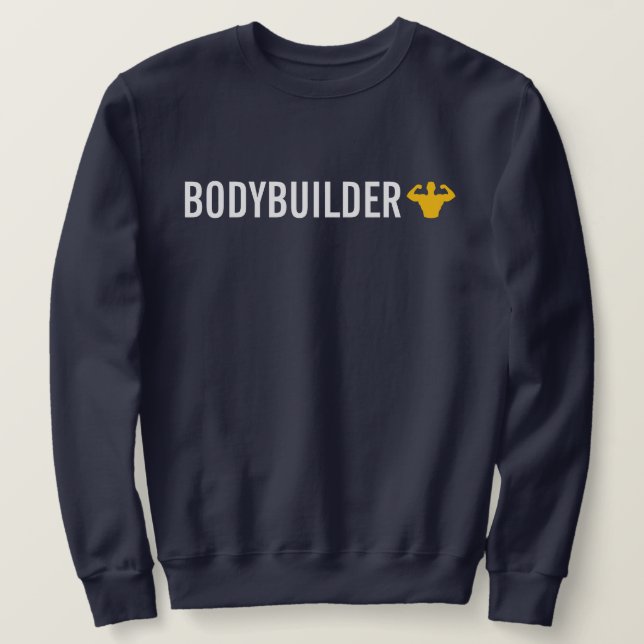 BodyBuilder Lång Ärmad Tröja (Design framsida)