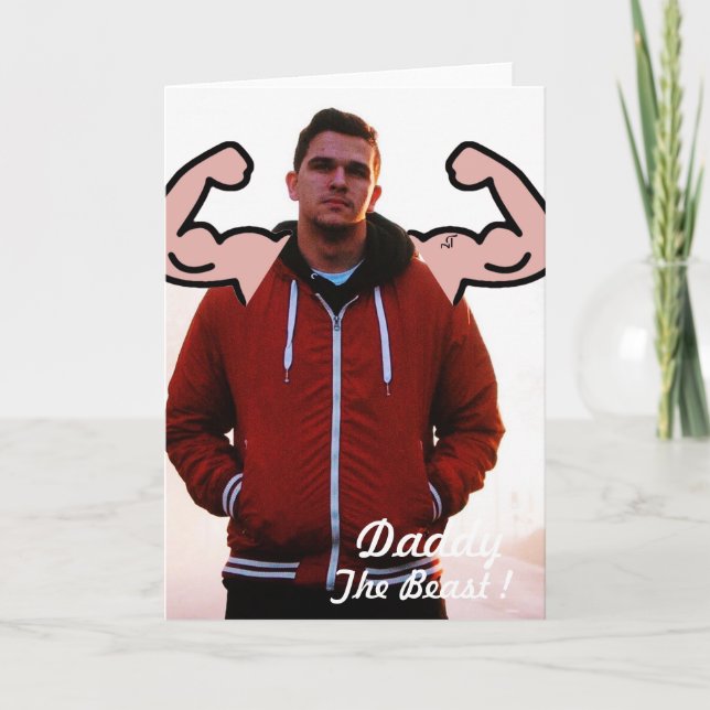 BodyBuilder Muscles Sport Fitness - Ditt foto - Helgkort (Framsida)