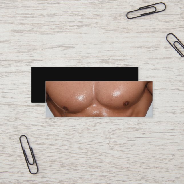 BodyBuilder Personal Trainer Physiness Fitness Mal Mini Visitkort (Fram/Back In Situ)