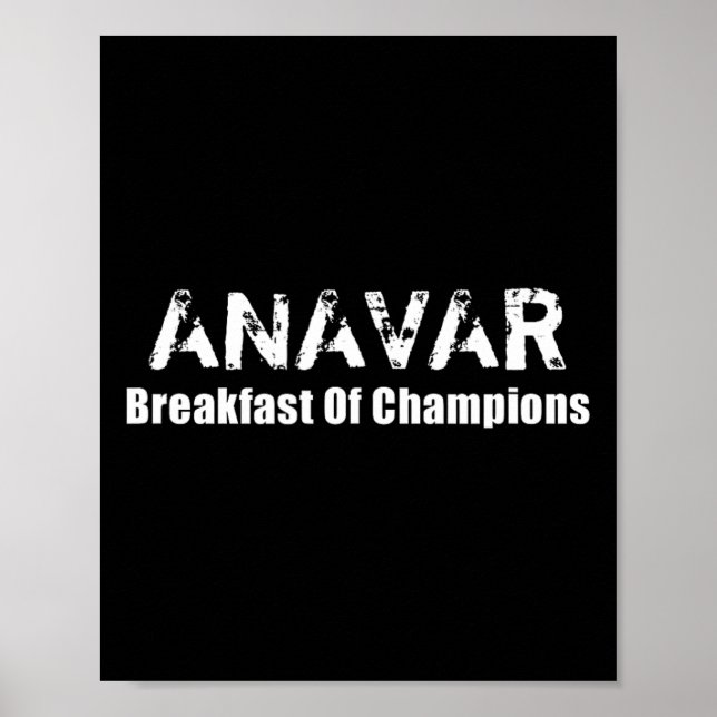 Bodybuilding Anavar Steroids - Champis frukost Poster (Framsidan)