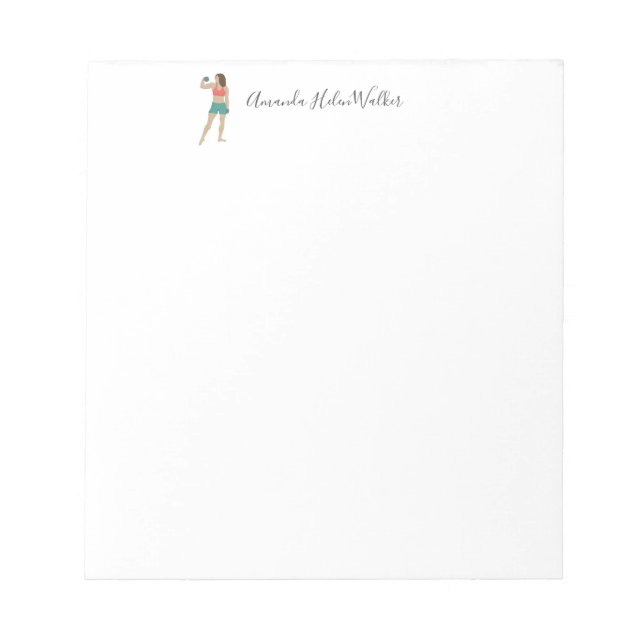 Bodybuilding Anteckningsblock (Framsida)