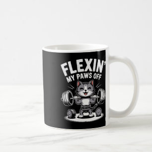 Bodybuilding Cat Owner Fitness Workout Gym Instruc Kaffemugg