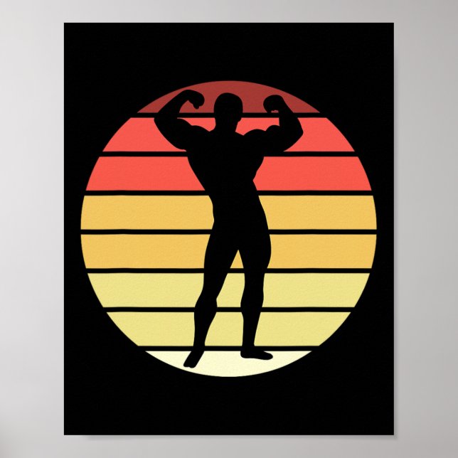 Bodybuilding Competition Powerlift Manar Physiqu Poster (Framsidan)