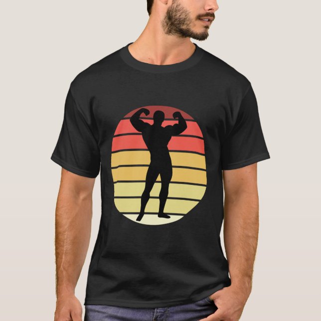 Bodybuilding Competition Powerlift Manar Physiqu T Shirt (Framsida)