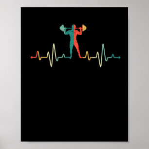 Bodybuilding Coola Gym Pulse Barbell Weights Poster