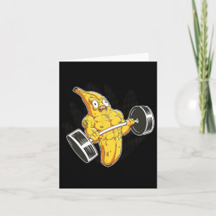 Bodybuilding der Banana Liiting Weights Funny Body Kort