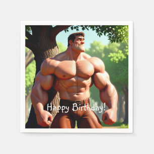 Bodybuilding der Birthday Pappersservett