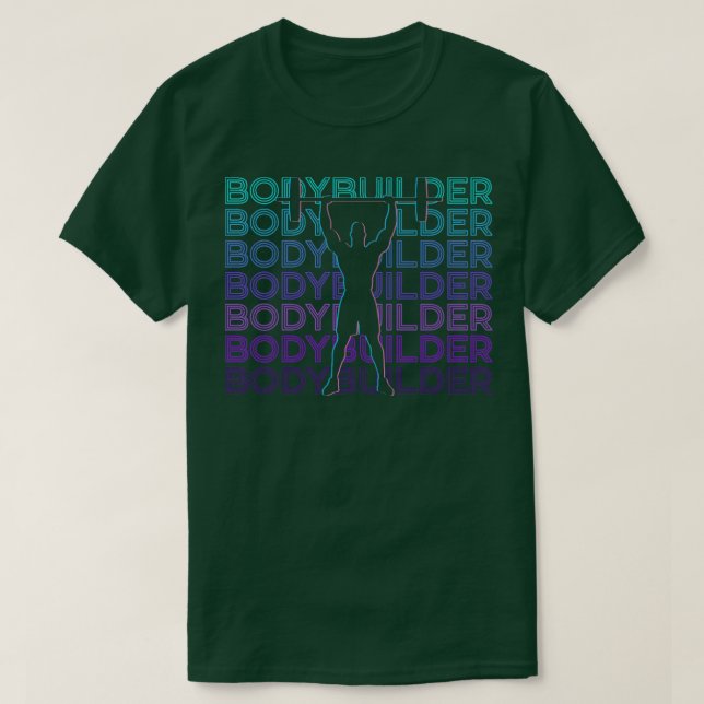 Bodybuilding der Bodybuilding Retro Gift T Shirt (Design framsida)