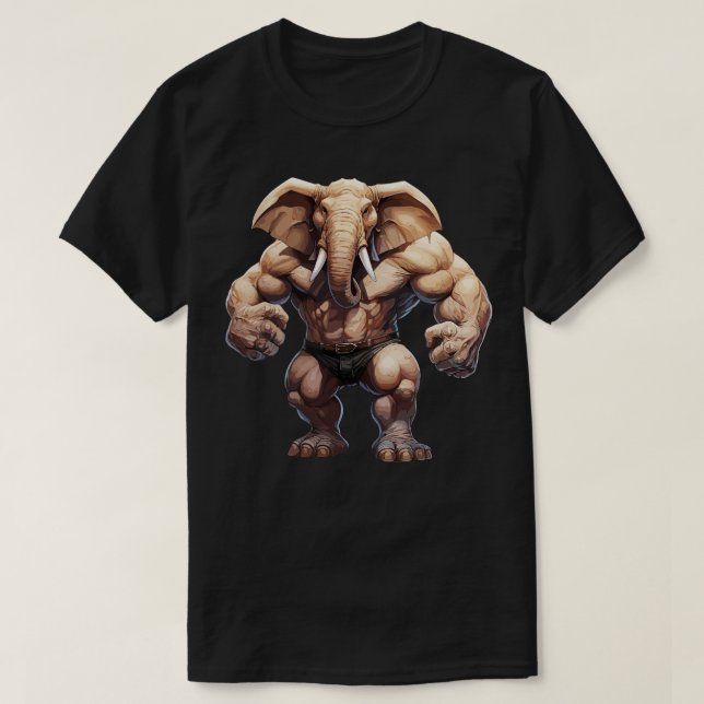 Bodybuilding der Elephant T Shirt (Design framsida)