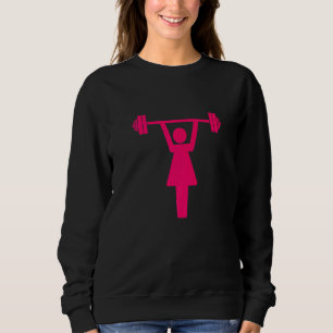 Bodybuilding der Motivation Barbell Women Weight L T Shirt