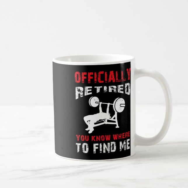 Bodybuilding der Pension Gift Retrött Bodybuilding Kaffemugg (Höger)