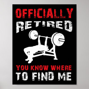 Bodybuilding der Pension Gift Retrött Bodybuilding Poster