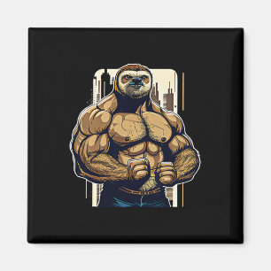 Bodybuilding der Sloth Funny Bodybuilding Sloth Fi Magnet