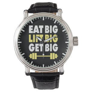Bodybuilding - Eat Big, Hiss Big, Get Big Armbandsur