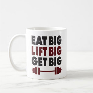 Bodybuilding - Eat Big, Hiss Big, Get Big Kaffemugg