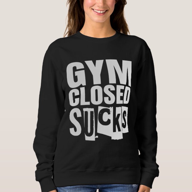 Bodybuilding Fitness Gym Closed Sucks T Shirt (Framsida)