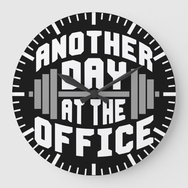 Bodybuilding Fitness Gym Stor Klocka (Framsida)