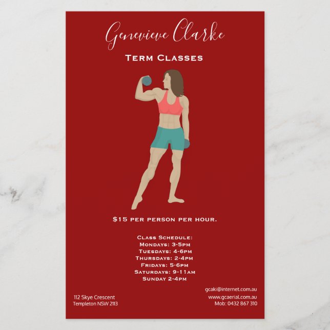 Bodybuilding Flygblad (Framsidan)