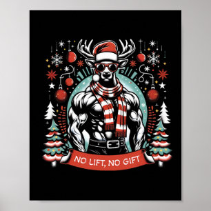 Bodybuilding för jul-Party-workout-bod Poster
