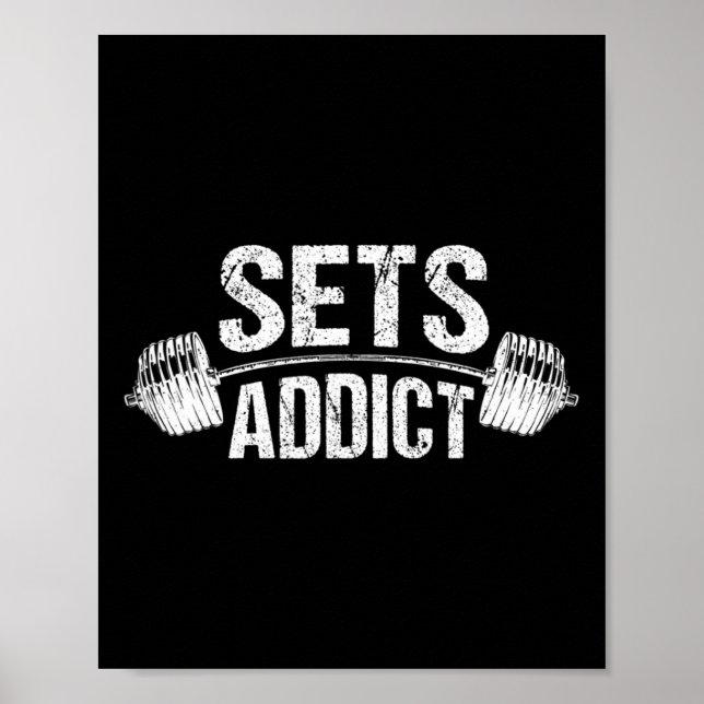 Bodybuilding Gym Fitness Workout Liiting Älskare S Poster (Framsidan)