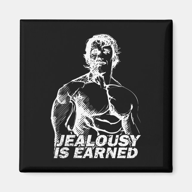 Bodybuilding Gym inspiration Arnold Old school Gol Magnet (Framsidan)
