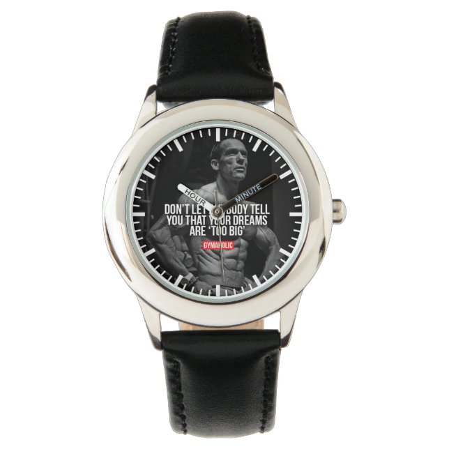 Bodybuilding Gym Motivation Armbandsur (Framsida)