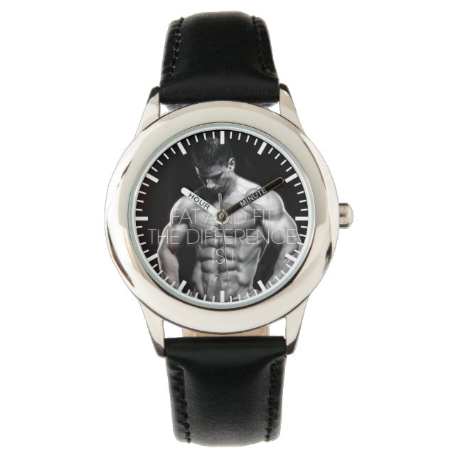 Bodybuilding Gym Motivation Armbandsur (Framsida)