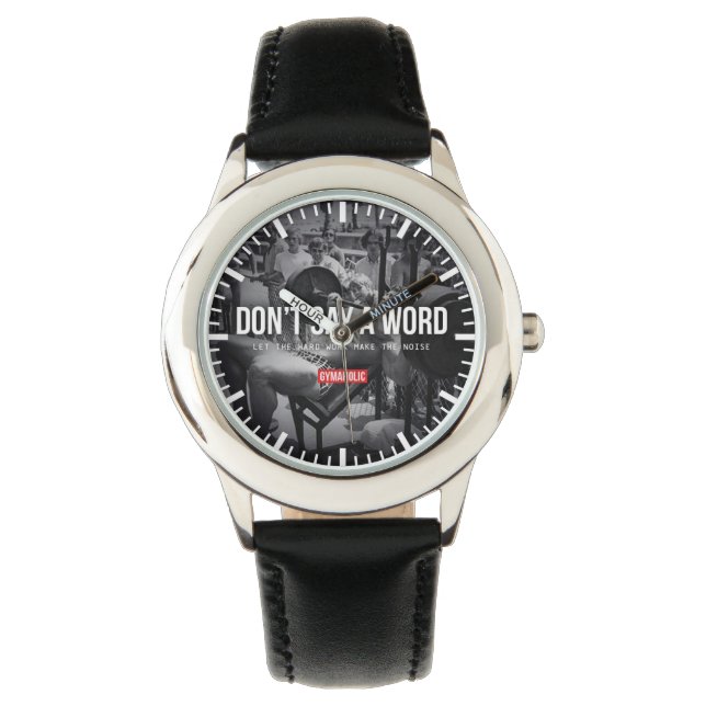 Bodybuilding Gym Motivation Armbandsur (Framsida)