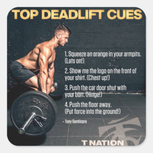 Bodybuilding Gym Motivation Fyrkantigt Klistermärke