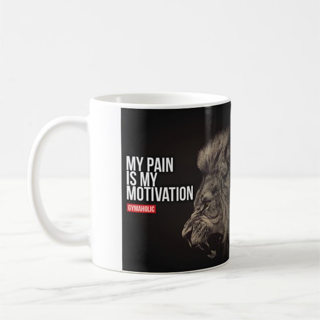 Bodybuilding Gym Motivation Kaffemugg (Vänster)
