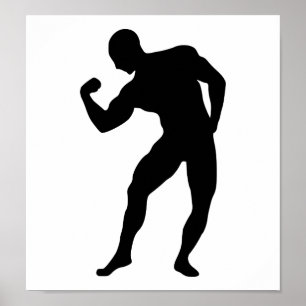 Bodybuilding gym poster