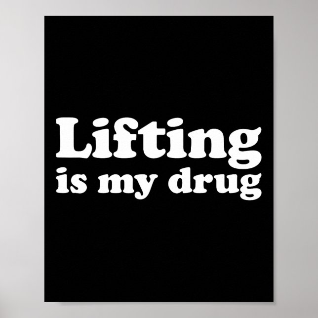 Bodybuilding Gym Workout I Kärlek Lyfts är min dro Poster (Framsidan)