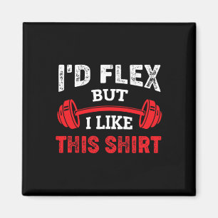 Bodybuilding Gym Workout Jag skulle Flex men jag g Magnet