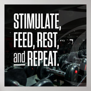 Bodybuilding Gym Workout Motivational Poster