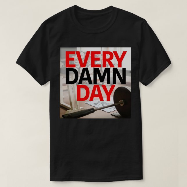 Bodybuilding Gym Workout Motivational T Shirt (Design framsida)