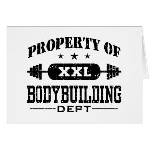 Bodybuilding Hälsningskort
