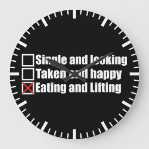 Bodybuilding Humor - Single vs Taken vs Lyft Stor Klocka