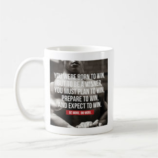 Bodybuilding-inspiration - Born to Win - Workout Kaffemugg