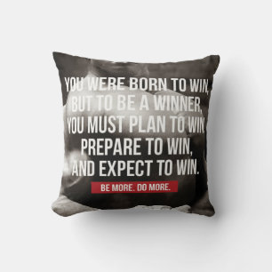 Bodybuilding-inspiration - Born to Win - Workout Kudde