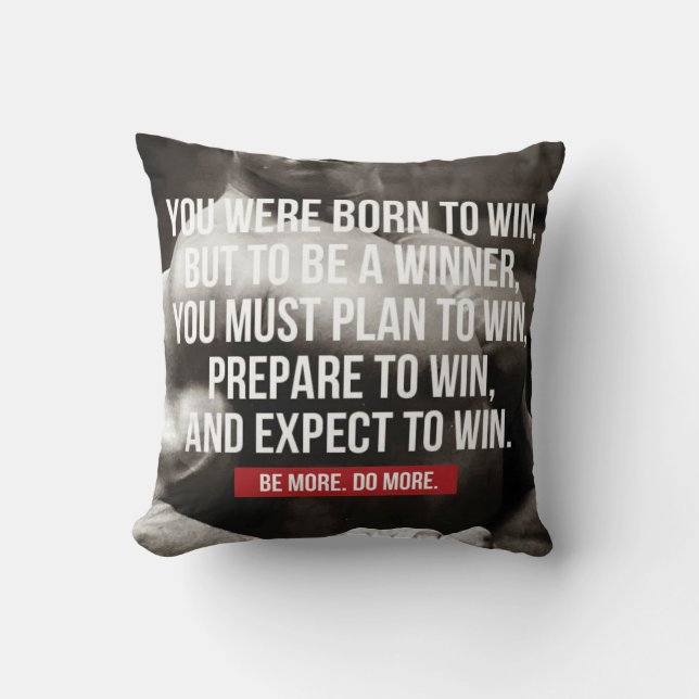 Bodybuilding-inspiration - Born to Win - Workout Kudde (Framsida)