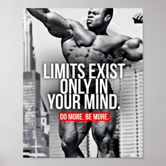 Bodybuilding inspiration poster