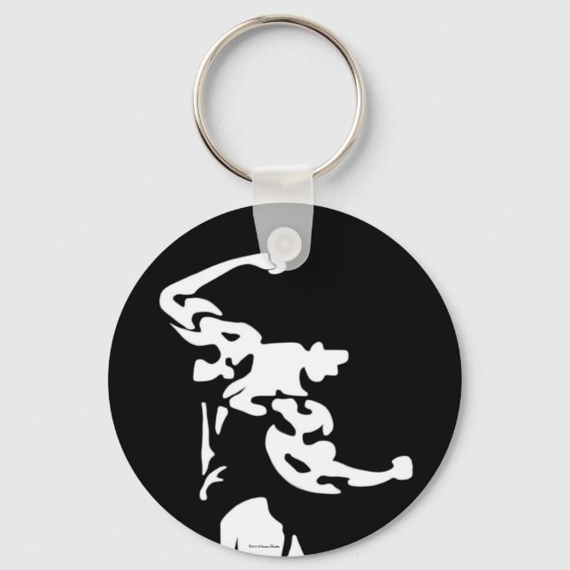 Bodybuilding Keychain Nyckelring (Framsida)