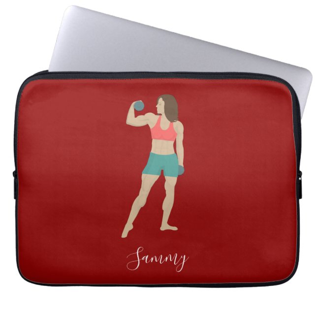 Bodybuilding Laptop Fodral (Framsidan)