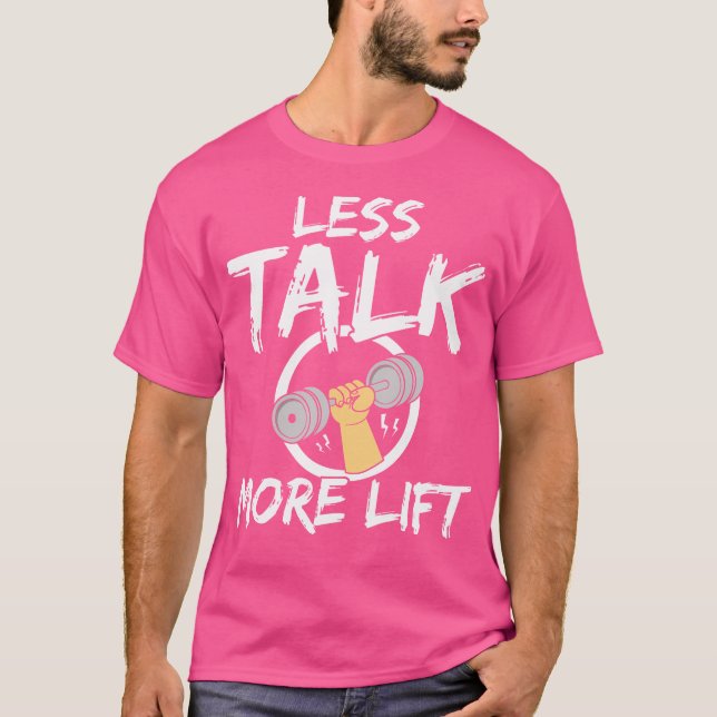 Bodybuilding Less Less Talk More Hiss Bodybuilding T Shirt (Framsida)