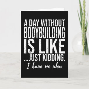 Bodybuilding lustig sportgåva kort