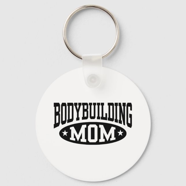 Bodybuilding Mamma Nyckelring (Framsida)