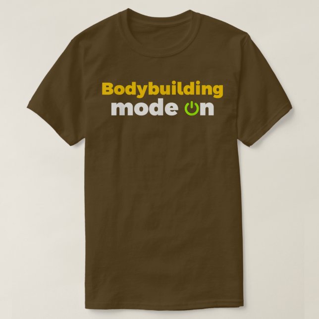 Bodybuilding Mode on Workout Motivation Funny Desi T Shirt (Design framsida)
